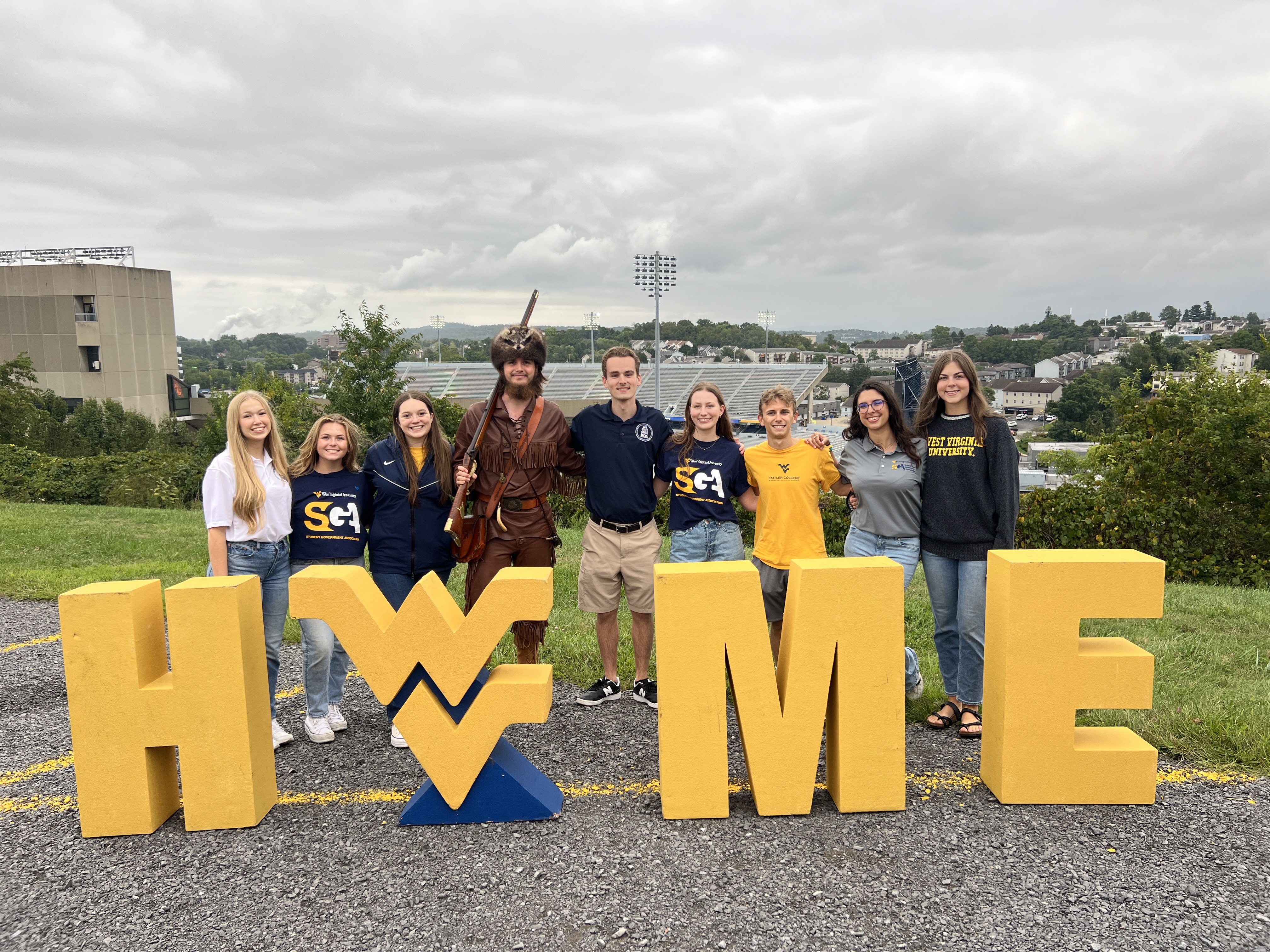 SGA Members attending Monday Night Lights during Welcome Week.