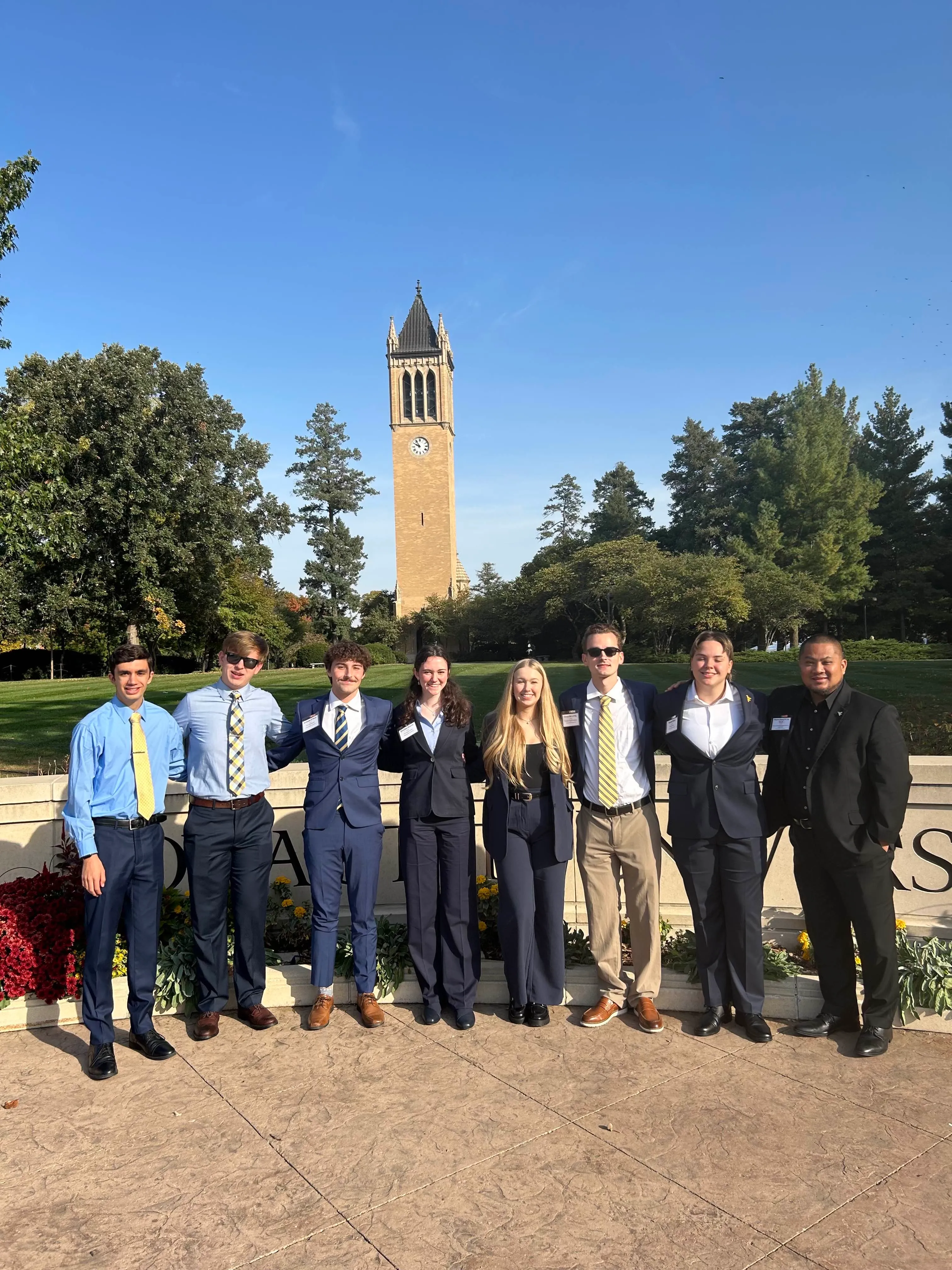 SGA members traveled to Iowa State University to represent WVU at the BIG 12 SGA conference.